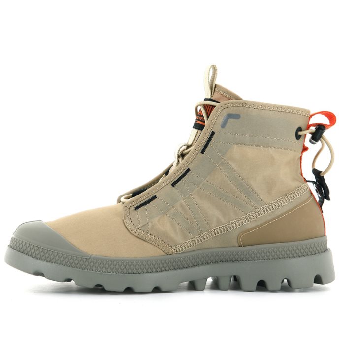 Palladium Pampa Travel Lite Laarzen Heren Khaki | NL 29RNQVC